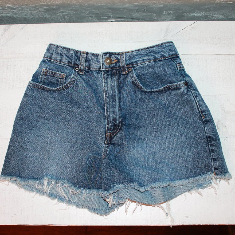 Cotton On denim shorts. Size 2 women's. High rise, mom cut